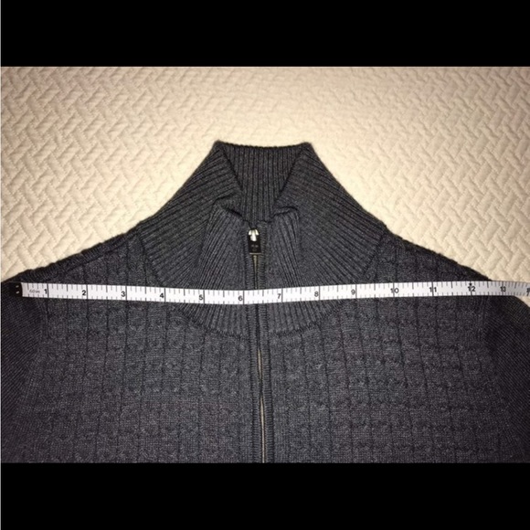 Tommy Bahama Pickford heather gray cable knit dress - Picture 3 of 8